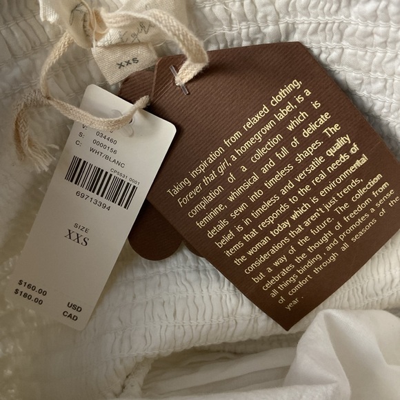 Anthropologie Forever That Girl White Eyelet Mini Dress, XXS - Picture 4 of 8